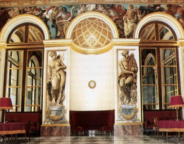decoration decor group panels decorative Painting - Decoration of the west wall Romantic Eugene Delacroix